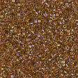 DB1735 11/0 Sparkling Dark Topaz Lined Chartreuse Miyuki Delica