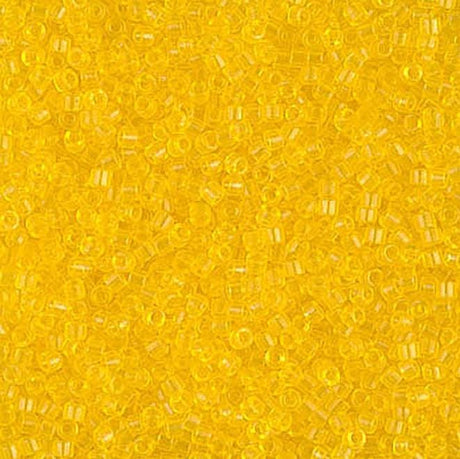 Dyed Transparent Yellow Miyuki Delica 11/0 DB1301