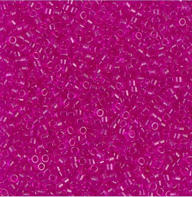Dyed Transparent Fuchsia Miyuki Delica 11/0 DB1310