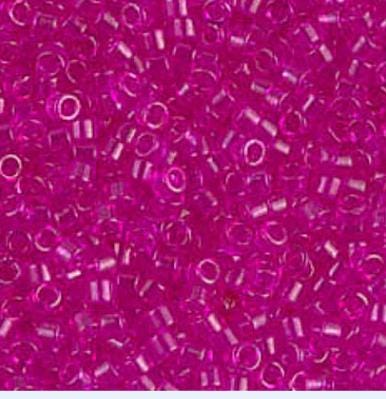 DB1310 11/0 Dyed Transparent Fuchsia Miyuki Delica