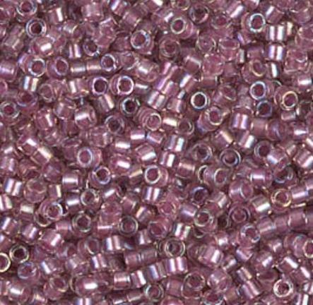 DB1745 11/0 Sparkling Antique Rose Lined Crystal AB Miyuki Delica