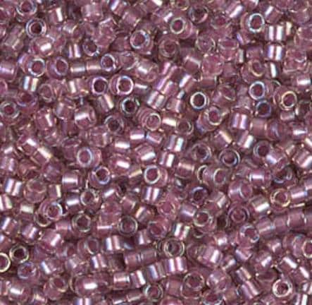 DB1746 11/0 Claret Lined Opal AB Miyuki Delica