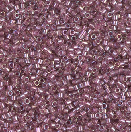 DB1746 11/0 Claret Lined Opal AB Miyuki Delica