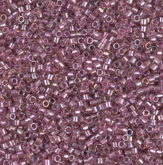DB1745 11/0 Sparkling Antique Rose Lined Crystal AB Miyuki Delica