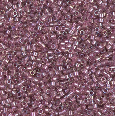 DB1745 11/0 Sparkling Antique Rose Lined Crystal AB Miyuki Delica