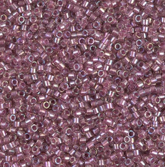 DB1745 11/0 Sparkling Antique Rose Lined Crystal AB Miyuki Delica