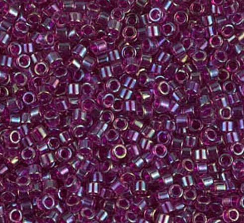 DB1747 11/0 Fuchsia Lined Amethyst AB Miyuki Delica