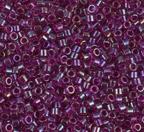 DB1747 11/0 Fuchsia Lined Amethyst AB Miyuki Delica