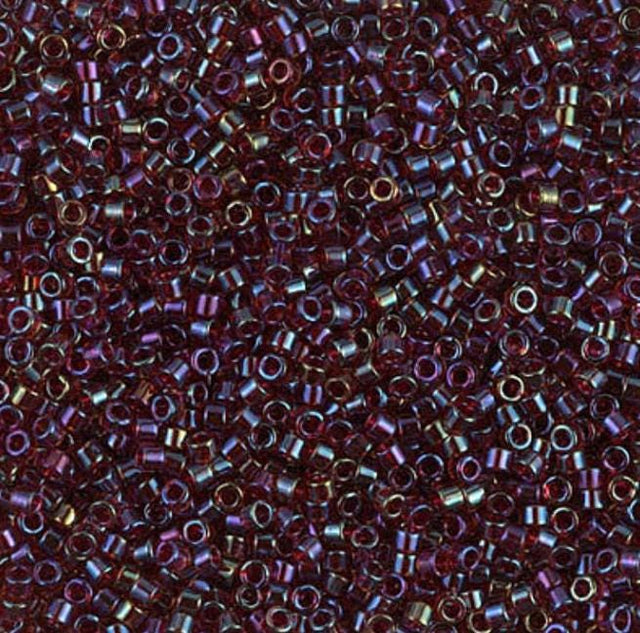 DB1751 11/0 Red Lined Topaz AB Miyuki Delica