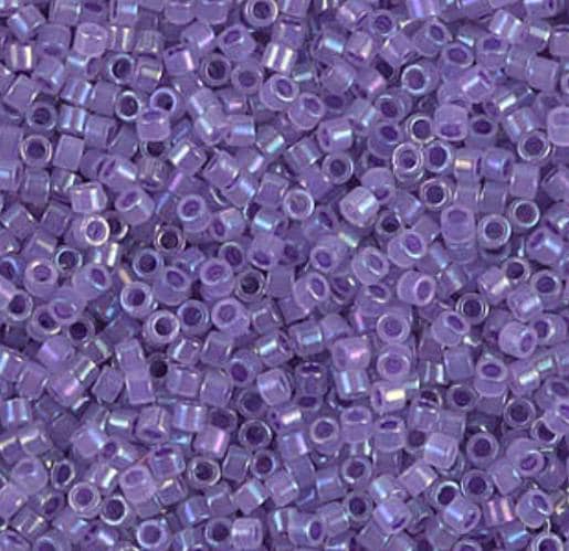 DB1753 11/0 Sparkling Purple Lined Opal AB Miyuki Delica