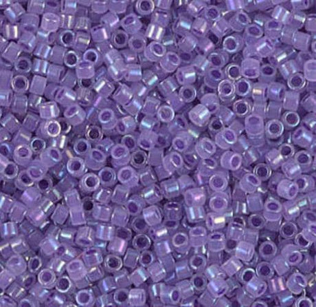 DB1753 11/0 Sparkling Purple Lined Opal AB Miyuki Delica
