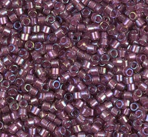 DB1757 11/0 Sparkling Orchid Lined Amethyst AB Miyuki Delica