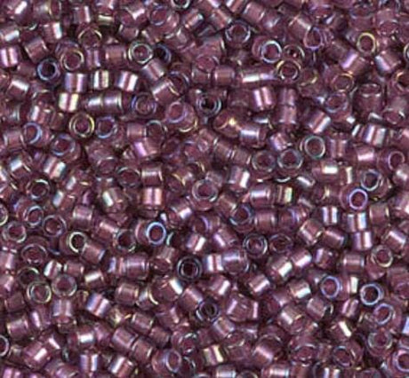 DB1757 11/0 Sparkling Orchid Lined Amethyst AB Miyuki Delica
