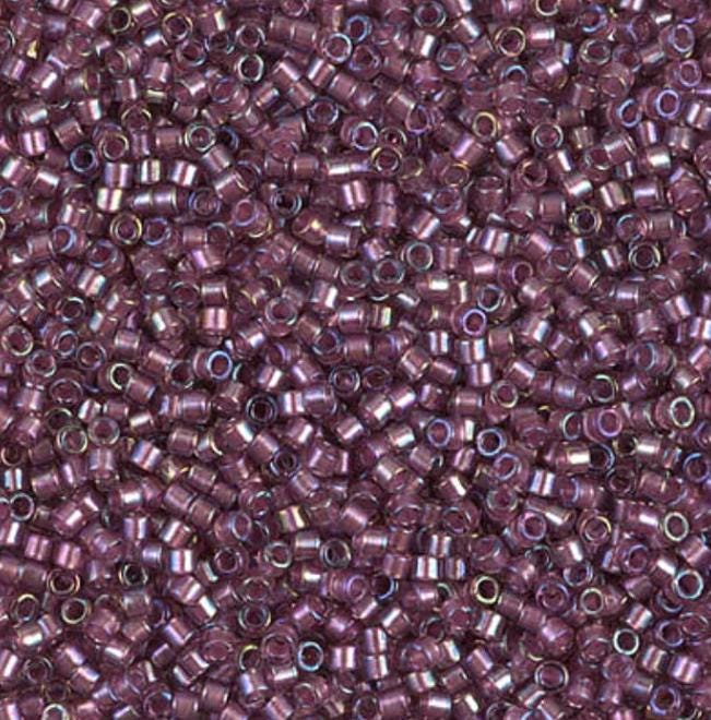 DB1757 11/0 Sparkling Orchid Lined Amethyst AB Miyuki Delica