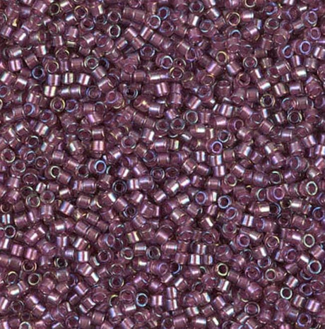 DB1757 11/0 Sparkling Orchid Lined Amethyst AB Miyuki Delica