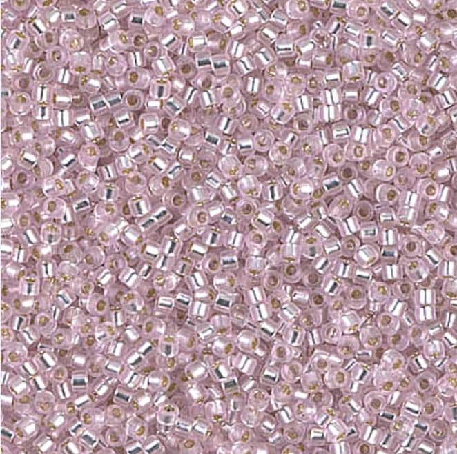 DB1335 11/0 Dyed Silver Lined Pink Miyuki Delica