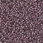 DB1792 11/0 White Lined Dark Smoky Amethyst AB Miyuki Delica