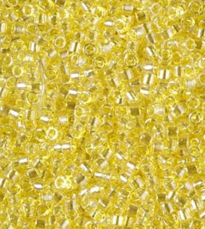 DB1886 11/0 Transparent Yellow Luster Miyuki Delica