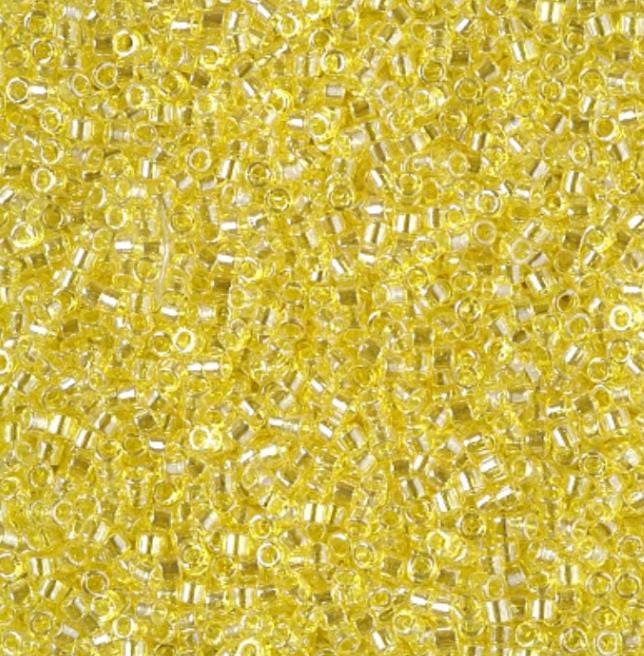 DB1886 11/0 Transparent Yellow Luster Miyuki Delica