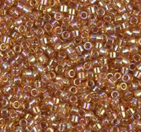 DB1241 11/0 Transparent Marigold AB Miyuki Delica