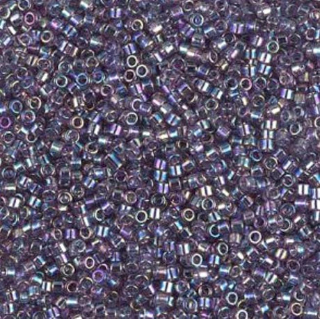 DB1245 11/0 Transparent Light Amethyst AB Miyuki Delica