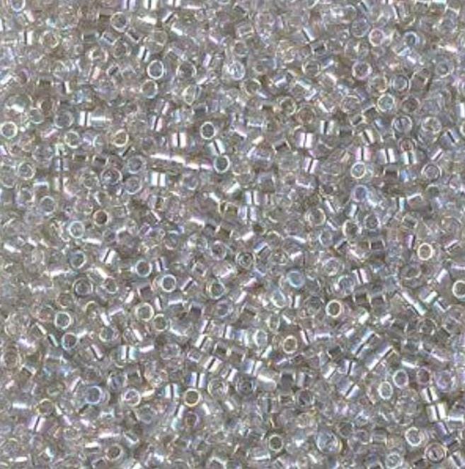 DB1251 11/0 Transparent Gray Mist AB Miyuki Delica