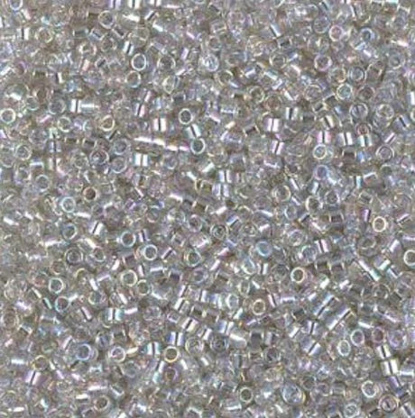 DB1251 11/0 Transparent Gray Mist AB Miyuki Delica