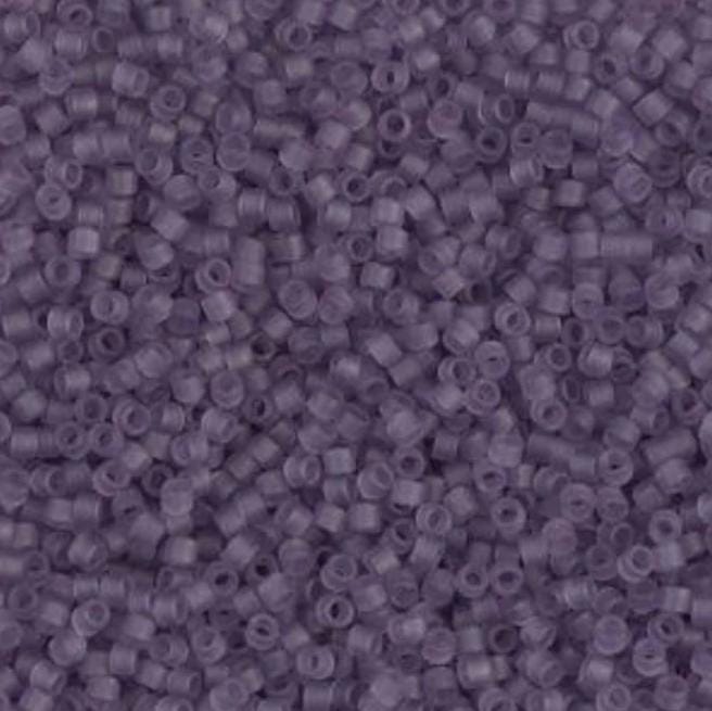 DB1264 11/0 Matte Transparent Mauve Miyuki Delica