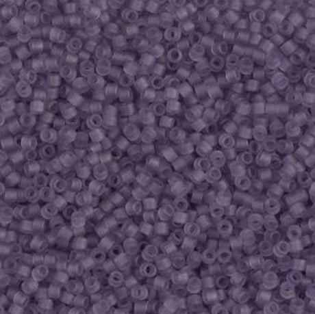 DB1264 11/0 Matte Transparent Mauve Miyuki Delica