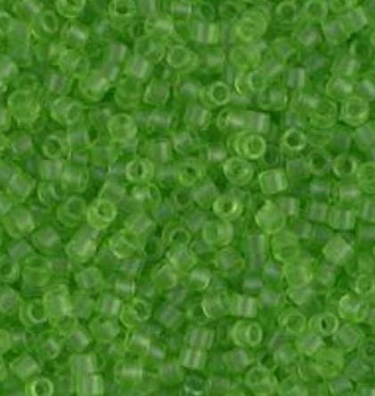 DB1266 11/0 Matte Transparent Lime Miyuki Delica