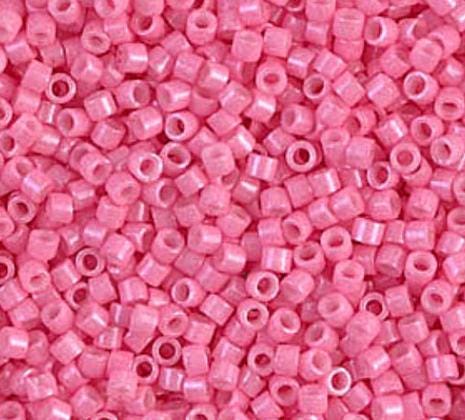 DB1371 11/0 Dyed Opaque Carnation Pink Miyuki Delica