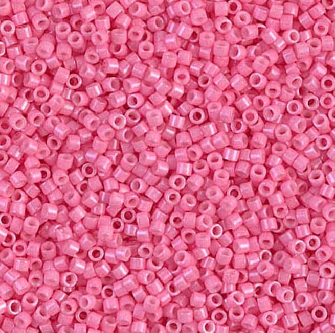 DB1371 11/0 Dyed Opaque Carnation Pink Miyuki Delica