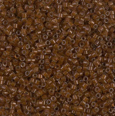 DB1393 11/0 Dark Topaz Lined Amber Miyuki Delica
