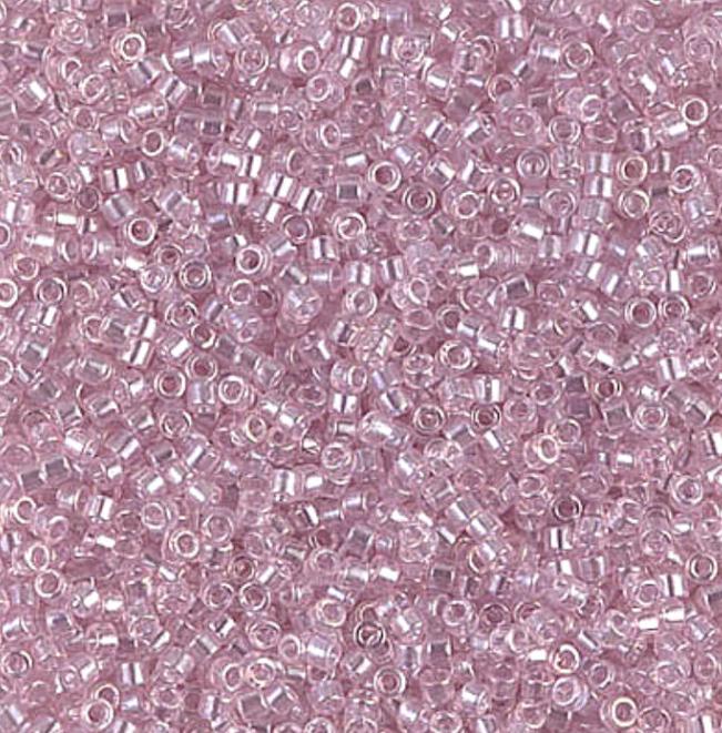 DB1472 11/0 Transparent Pale Rose Luster Miyuki Delica