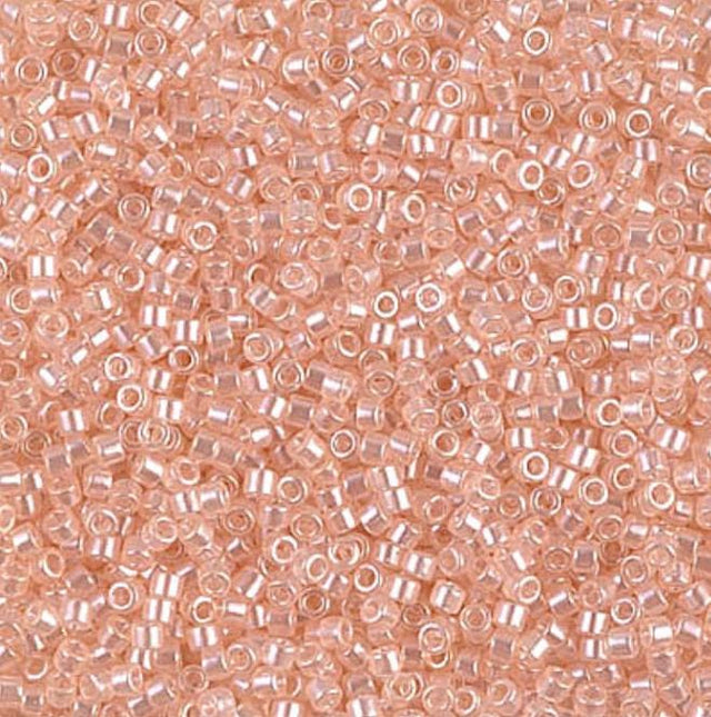 DB1479-1 11/0 Transparent Pale Peach Luster Miyuki Delica