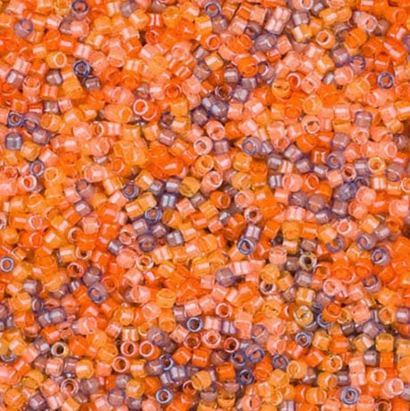 DB2062 11/0 Luminous Mix 2 Miyuki Delica Orange Sands Mix