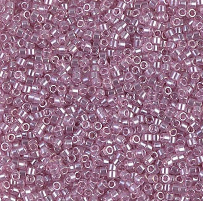 DB1482 11/0 Transparent Light Rose Luster Miyuki Delica