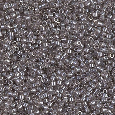 DB1486-1 11/0 Transparent Taupe Luster Miyuki Delica
