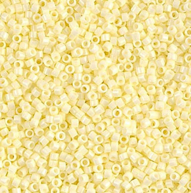 DB1491 11/0 Opaque Pale Yellow Miyuki Delica