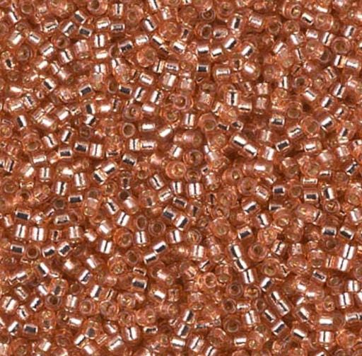 DB2151 11/0 Duracoat Silver Dyed Rose Copper Miyuki Delica