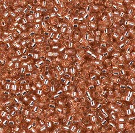 DB2151 11/0 Duracoat Silver Dyed Rose Copper Miyuki Delica