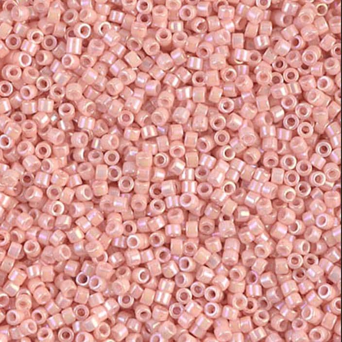 DB1503 11/0 Opaque Light Salmon AB Miyuki Delica