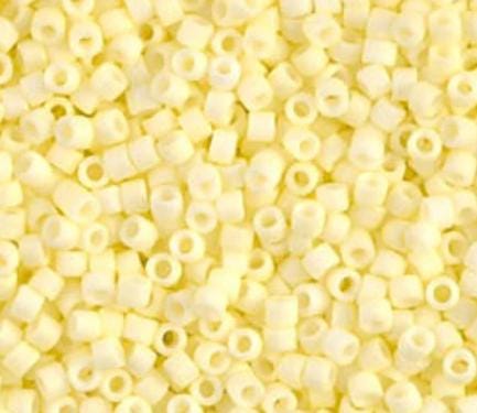 DB1511-1 11/0 Matte Opaque Pale Yellow Miyuki Delica