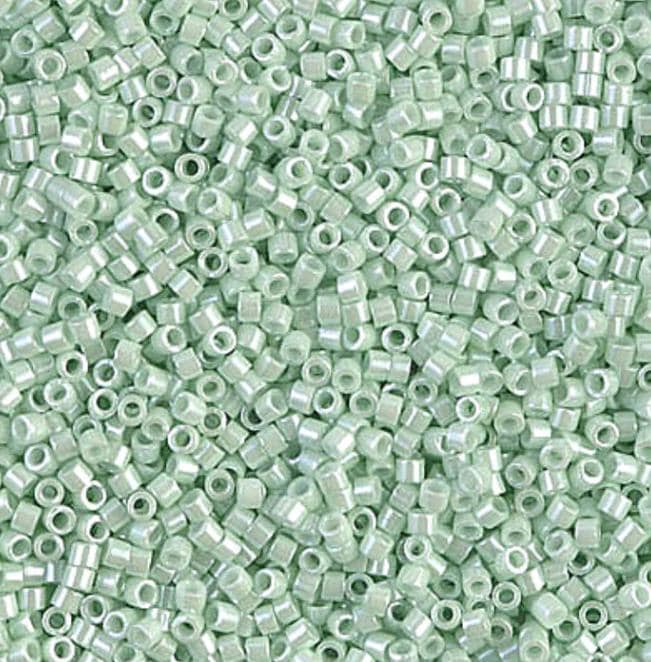 DB1536-1 11/0 Opaque Light Mint Ceylon Miyuki Delica