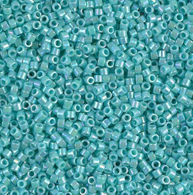DB1576 11/0 Opaque Sea Opal AB Miyuki Delica