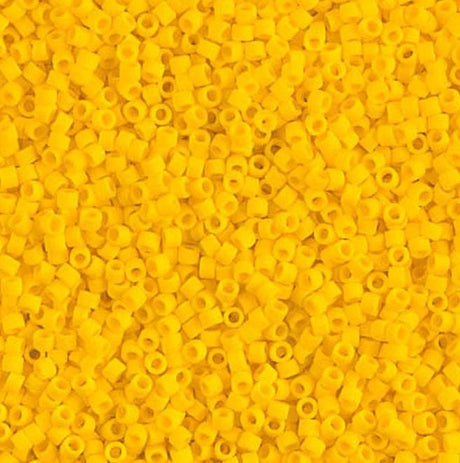 DB1582 11/0 Matte Opaque Canary Miyuki Delica