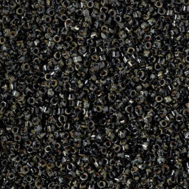 DB2261 11/0 Black Picasso Miyuki Delica