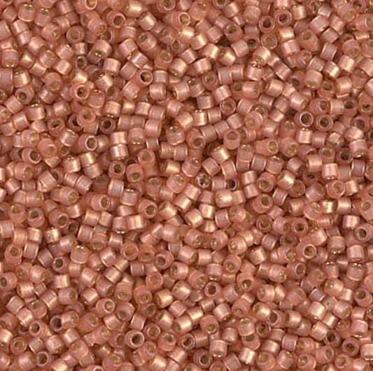 DB2172 11/0 Duracoat Silver Lined Dyed Rose Copper Miyuki Delica