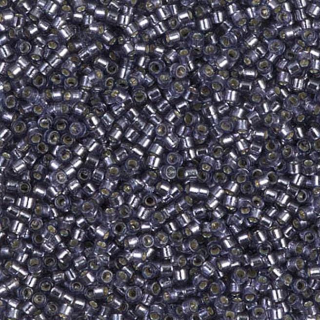 DB2167 11/0 Duracoat Silver Lined Dyed Prussian Blue Miyuki Delica