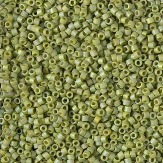 DB2309 11/0 Matte Opaque Glazed Seaweed AB Miyuki Delica